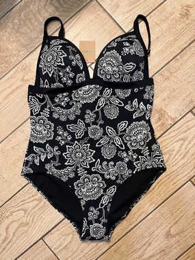 Boden NWT Floral Bathing suit Size 12
